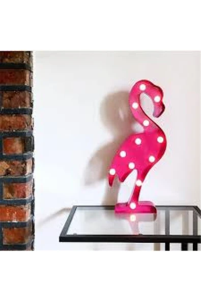 Bundeba Dekoratif Led Flamingo Gece Lambası - Resim 2