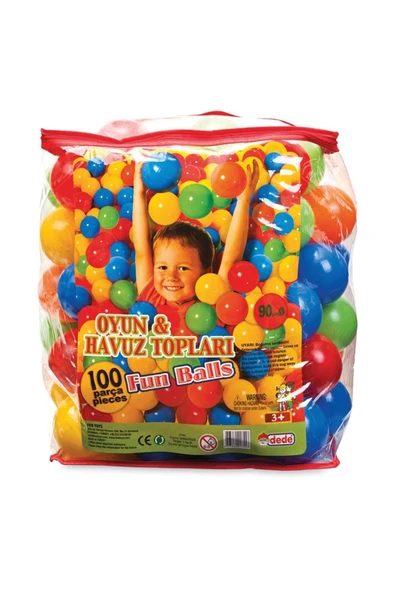DEDE Toys Oyun Havuz Topu 9 Cm 100'lü ürün görseli 1