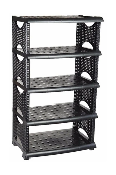 Freshlife Rattan Ayakkabılık Siyah ürün görseli 1