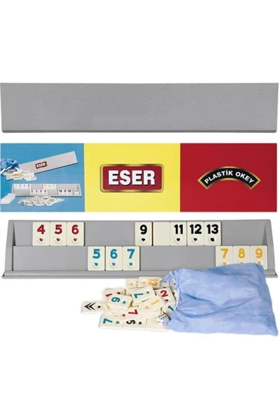 Eser Oyun Xx-56 (eser 1006) Eser Plastik Okey Takımı Büyük Boy ürün görseli 1