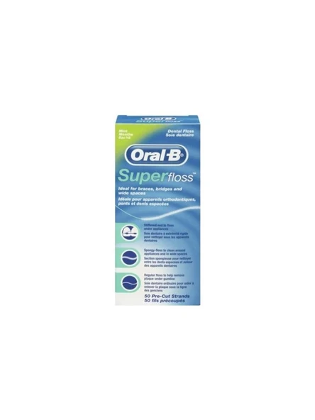 Oral-B Diş İpi Super Floss 50'Li (SKT:06/2029) ürün görseli 1