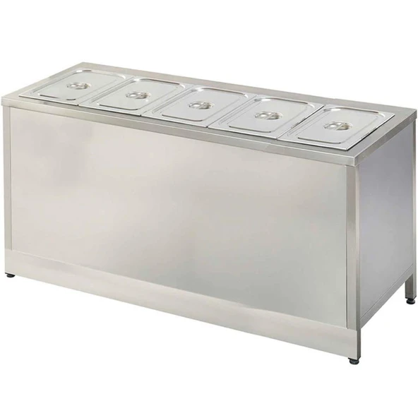Öztiryakiler 7912.19070.10 Sıcak Servis Ünitesi, Elektrikli Sıcaklık Dolaplı, 190x70 Cm ürün görseli 1