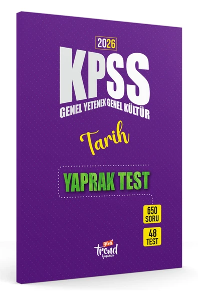 2026 Kpss Lisans Tarih Gygk Yaprak Test ürün görseli 1
