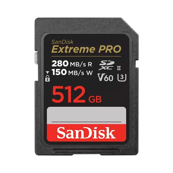SanDisk Extreme Pro SDSDXEP-512G-GN4IN UHS-II U3 V60 512 GB Hafıza Kartı ürün görseli 1