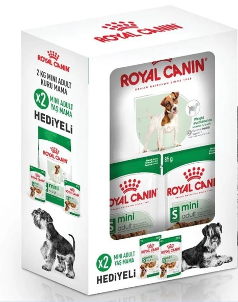 Royal Canin Mini Adult Köpek Maması 2 Kg + 2 Adet Yaş Mama ürün görseli 1