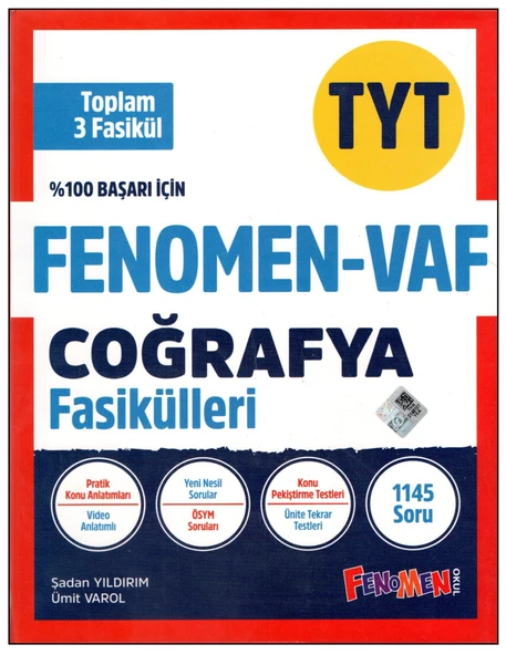 Fenomen -VAF TYT Coğrafya Fasikülleri ürün görseli 1