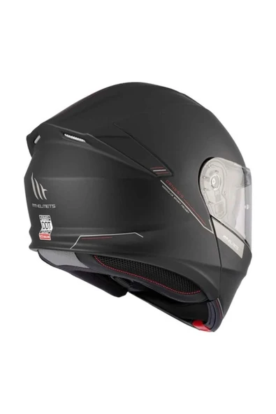 MT Genesis Sv Solid A1 Mat Çene Açılır Kask - Resim 8