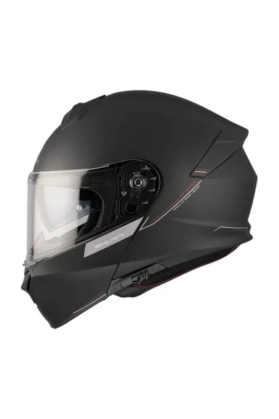MT Genesis Sv Solid A1 Mat Çene Açılır Kask - Resim 10