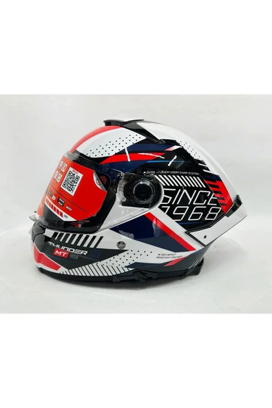 MT Thunder 4sv Luminence A7 Şefaf Vizörlü Kask Parlak Renk ürün görseli 1