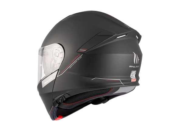 MT Genesis Sv Solid A1 Mat Çene Açılır Kask - Resim 3