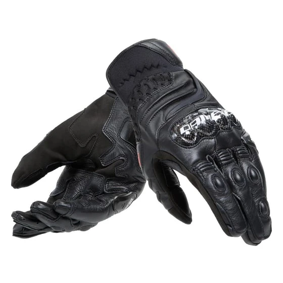 Dainese Carbon 4 Black Kısa Deri Eldiven - Resim 2