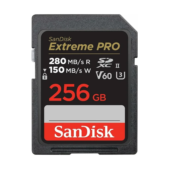 SanDisk Extreme Pro SDSDXEP-256G-GN4IN UHS-II V60 U3 256 GB Hafıza Kartı ürün görseli 1