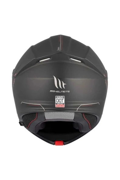 MT Genesis Sv Solid A1 Mat Çene Açılır Kask - Resim 9