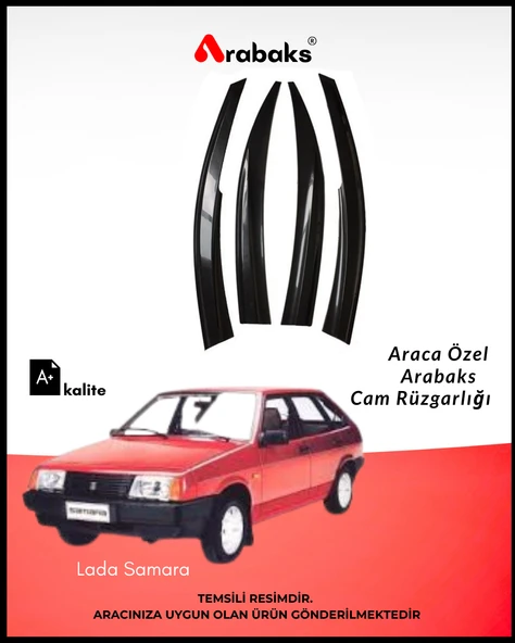 Lada Samara Cam Rüzgarlığı 4'lü Takım (MUGEN TİP, DAYANIKLI MALZEME, KOLAY MONTAJ) ürün görseli 1