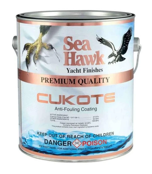 Sea Hawk Cukote Biocide Plus Yumuşak Zehirli Boya 3.785 LT Beyaz ürün görseli 1