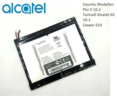 Turkcell A3 Alcatel TLp040DC -TLp040FC Tablet Batarya Pil ürün görseli 1