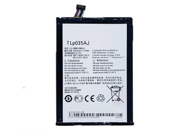 Alcatel One Touch N1 MAX TCL-M823 TLp035AJ-TLp035A1 Pil Batarya ürün görseli 1