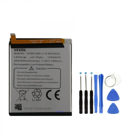 Vestel V5 Pil Batarya VS-BAT 3050 mAh ürün görseli 1