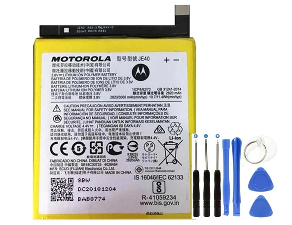 Motorola P30 Play XT1952 JE40 Pil Batarya ve Tamir Seti ürün görseli 1