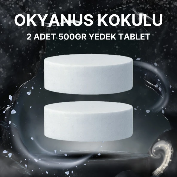 2x500 Gram - Okyanus Kokulu, Nem Alıcı Rutubet Ve Küf Önleyici Yedek Tablet ürün görseli 1