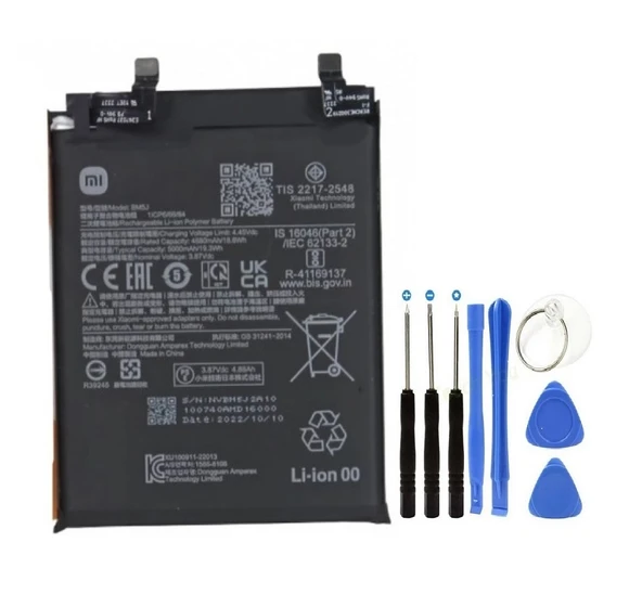 Xioami Redmi K50 Ultra Pil Batarya BM5J 5000 mAh+Tamir Set ürün görseli 1