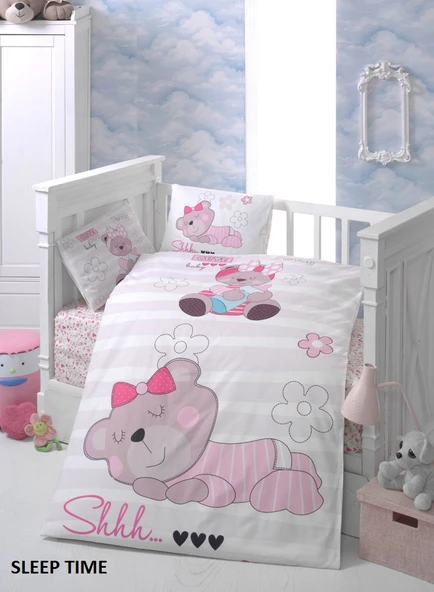 Komfort Home Bebek Uyku Seti %100 Pamuk (Yorgan ve +2 Yastıklı) ürün görseli 1
