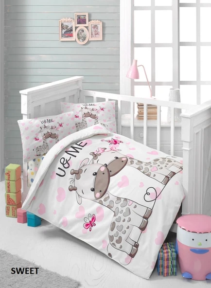 Komfort Home Bebek Uyku Seti %100 Pamuk (Yorgan ve +2 Yastıklı) ürün görseli 1