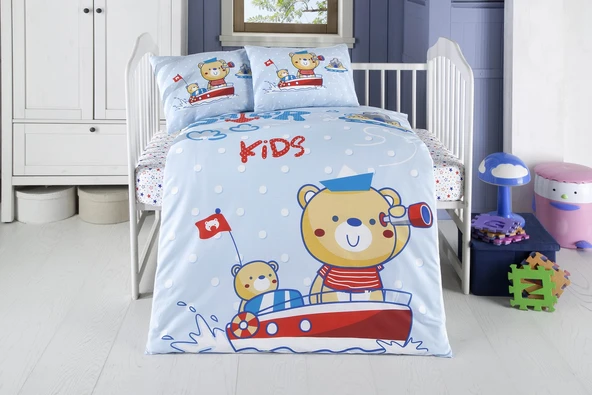 Komfort Home Bebek Uyku Seti %100 Pamuk (Yorgan ve +2 Yastıklı) ürün görseli 1