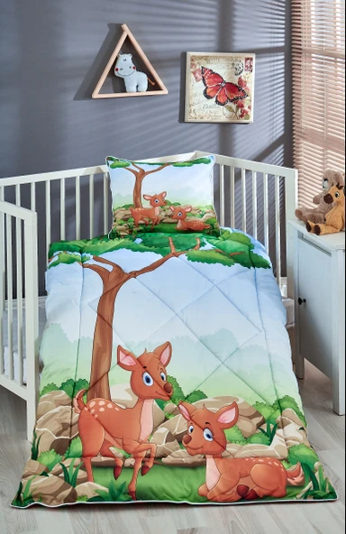 Komfort Home Dijital Baskılı Thermal Kumaş Bebek Yorgan Seti /B12 ürün görseli 1