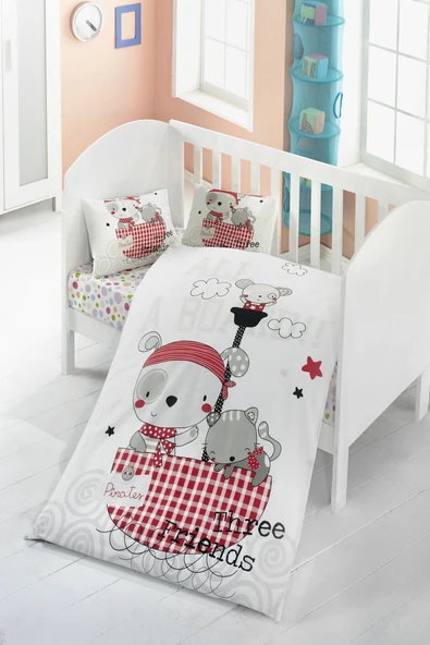 Komfort Home Bebek Uyku Seti %100 Pamuk (Yorgan ve +2 Yastıklı) ürün görseli 1
