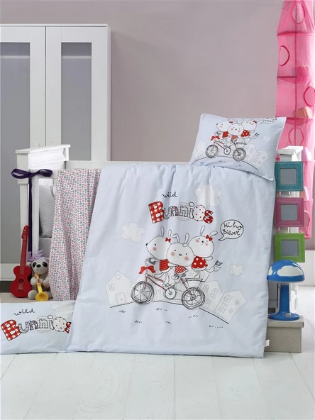 Komfort Home Bebek Uyku Seti %100 Pamuk (Yorgan ve +2 Yastıklı) ürün görseli 1
