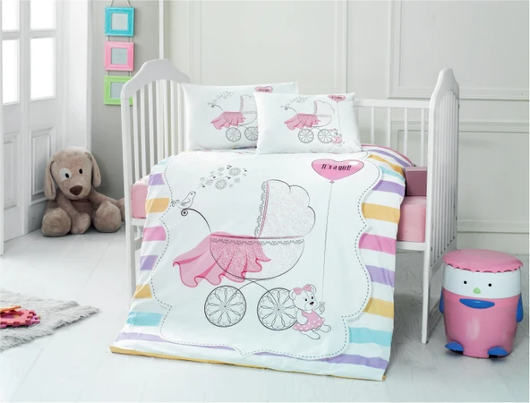 Komfort Home Bebek Nevresim Takımı %100 Pamuk (Berinay) ürün görseli 1
