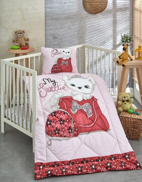 Komfort Home Ranforce Bebek Yorgan Seti %100 Pamuk / V22 ürün görseli 1