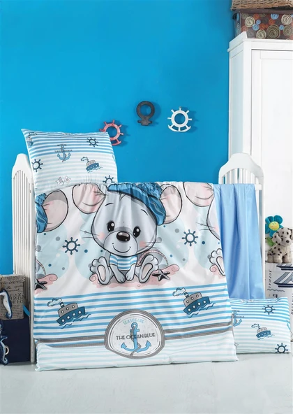 Komfort Home Bebek Nevresim Takımı %100 Pamuk (Berinay) ürün görseli 1