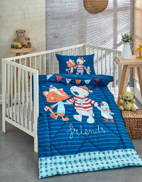 Komfort Home Ranforce Bebek Yorgan Seti %100 Pamuk / V5 ürün görseli 1