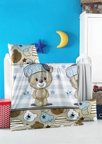 Komfort Home Bebek Nevresim Takımı %100 Pamuk (Berinay) ürün görseli 1