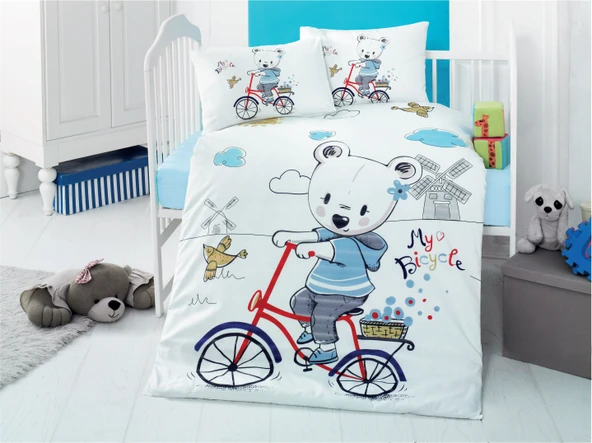 Komfort Home Bebek Uyku Seti %100 Pamuk / My Bike ürün görseli 1