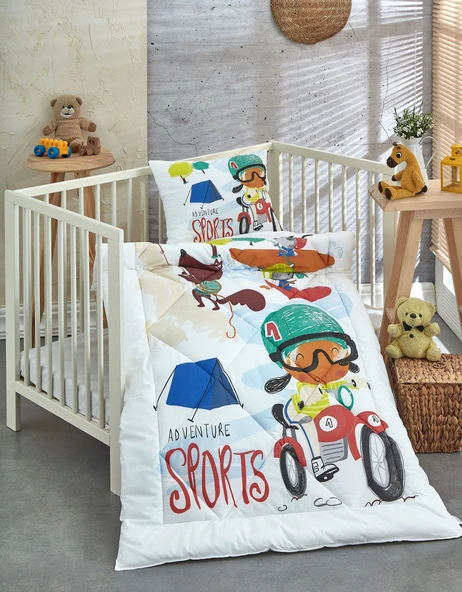 Komfort Home Ranforce Bebek Yorgan Seti %100 Pamuk / V7 ürün görseli 1