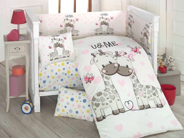 Komfort Home Bebek Uyku Seti 8 Parça Ranforce %100 Pamuk /Sweet ürün görseli 1