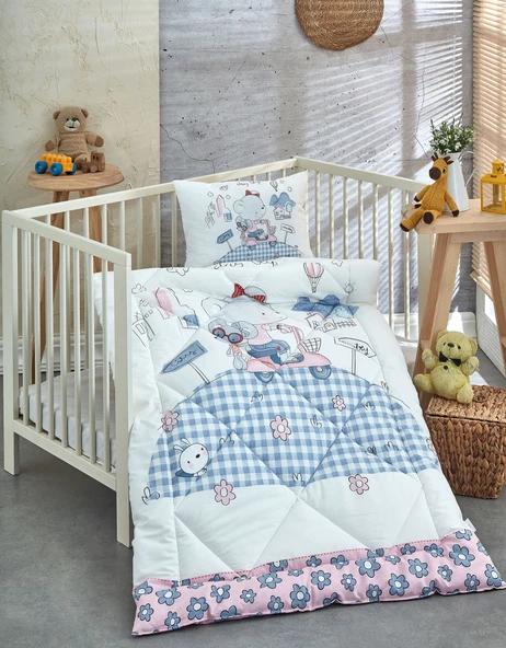 Komfort Home Ranforce Bebek Yorgan Seti %100 Pamuk / V13 ürün görseli 1