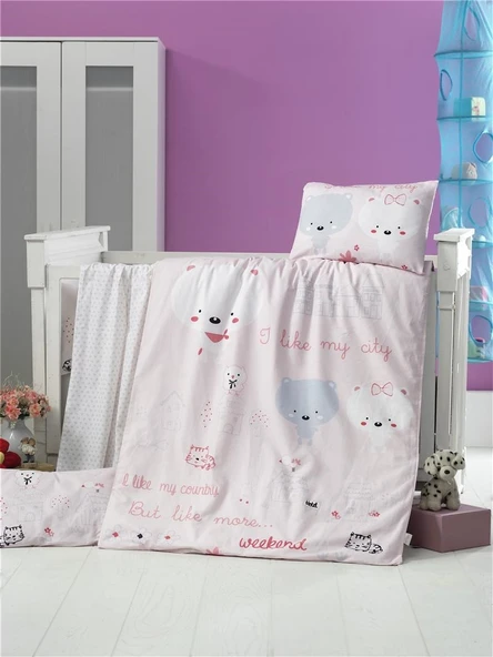 Komfort Home Bebek Nevresim Takımı %100 Pamuk (Victoria) ürün görseli 1