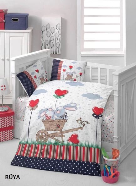 Komfort Home Bebek Nevresim Takımı %100 Pamuk (Berinay) ürün görseli 1