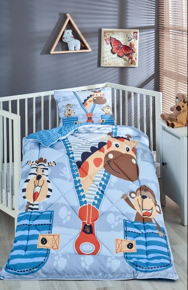 Komfort Home Dijital Baskılı Thermal Kumaş Bebek Yorgan Seti /B13 ürün görseli 1