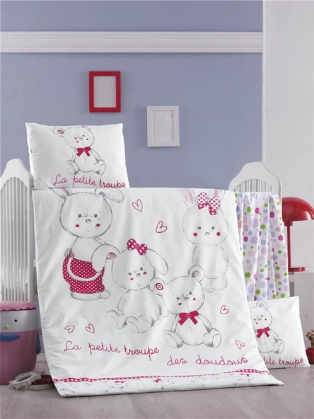 Komfort Home Bebek Uyku Seti %100 Pamuk (Yorgan ve +2 Yastıklı) ürün görseli 1