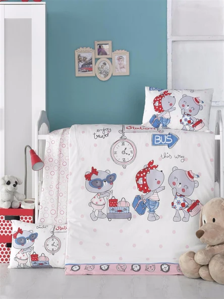 Komfort Home Bebek Nevresim Takımı %100 Pamuk (Victoria) ürün görseli 1