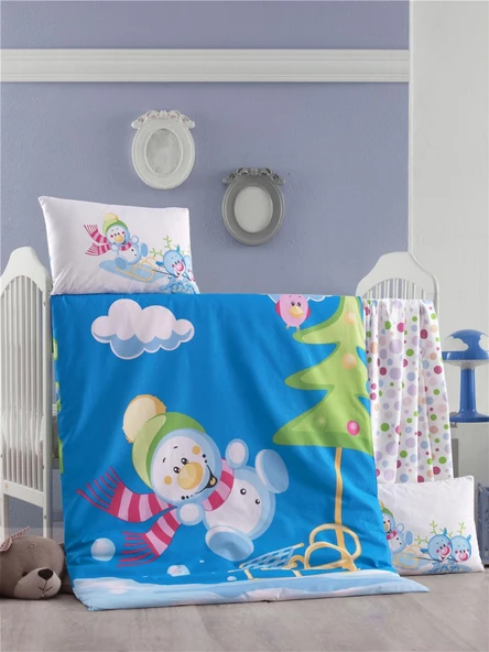 Komfort Home Bebek Uyku Seti %100 Pamuk (Yorgan ve +2 Yastıklı) ürün görseli 1