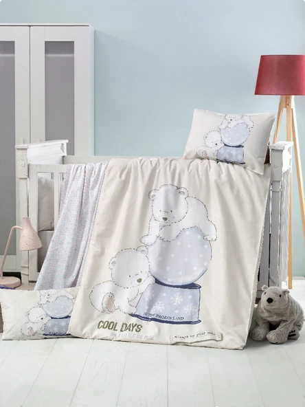 Komfort Home Bebek Uyku Seti %100 Pamuk (Yorgan ve +2 Yastıklı) ürün görseli 1