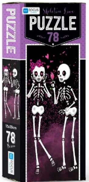 Blue Focus Skeleton Love - Puzzle 78 Parça ürün görseli 1