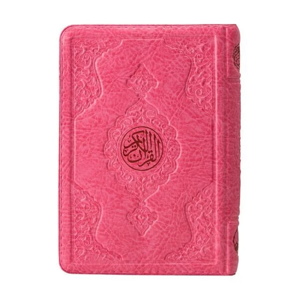 Çanta Boy Kur'an-ı Kerim (Pembe Renk, Kılıflı, Mühürlü) ürün görseli 1