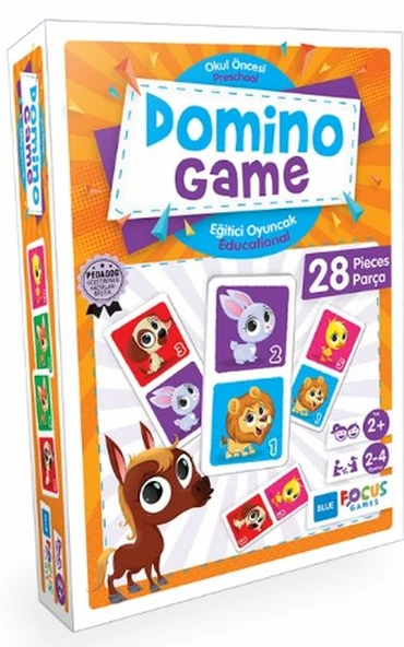 Blue Focus Domino Game - Puzzle 28 Parça ürün görseli 1